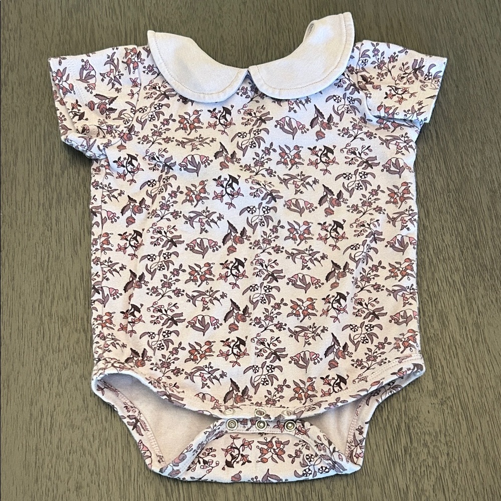 Kate Quinn Botanical Print Bodysuit - lavender and purple